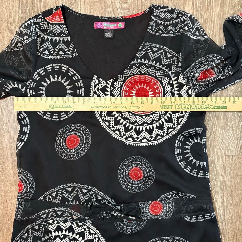 Desigual Boho Mandala Print Dress ✨ Size 40 - Picture 9 of 12